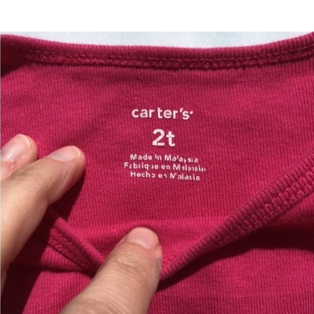 Carter’s 2T Long Sleeved Tee LOVE with fox face